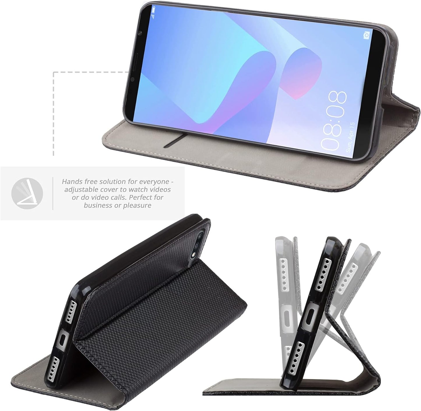 Cover libretto Smart Magnet per HUAWEI Y6 2018