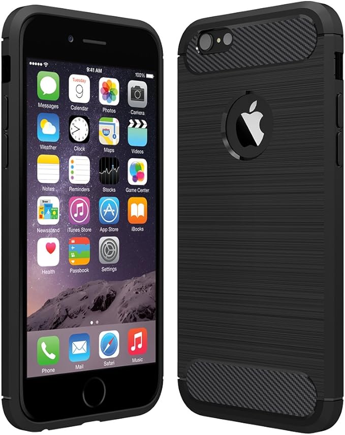 COVER CARBON LOOK per APPLE IPHONE 5 - 5S - SE