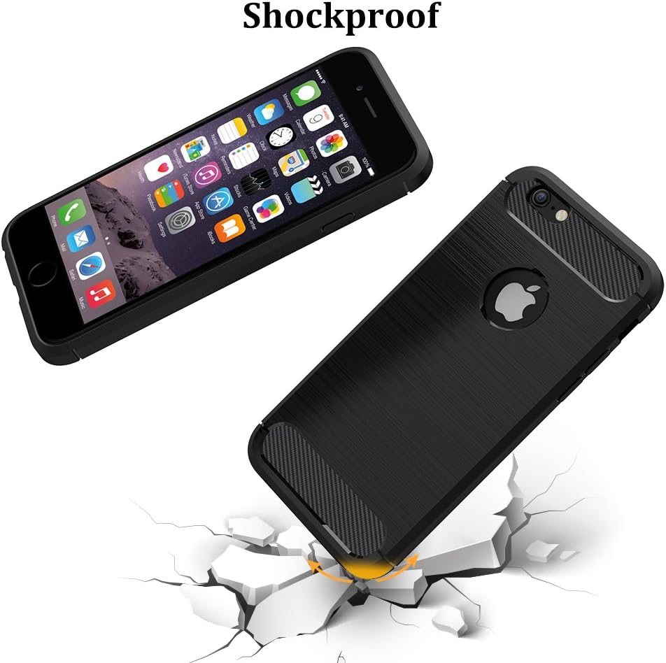 COVER CARBON LOOK per APPLE IPHONE 5 - 5S - SE