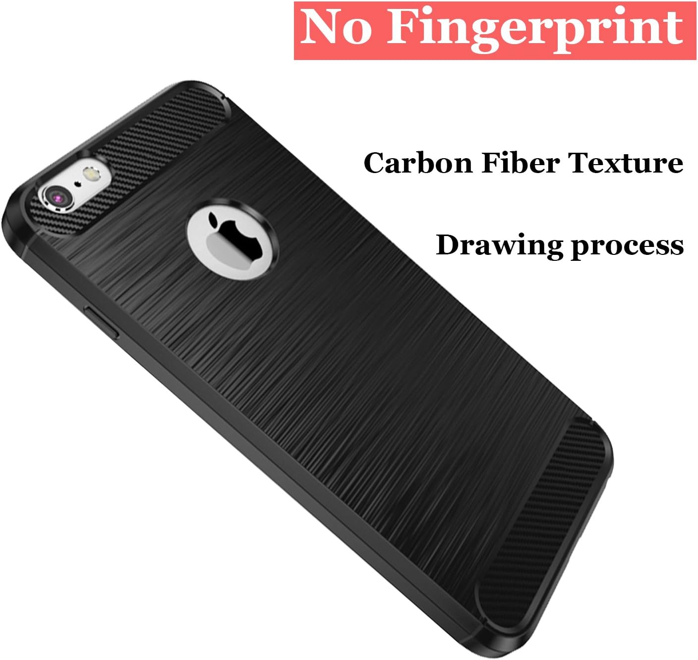 COVER CARBON LOOK per APPLE IPHONE 6 - 6S