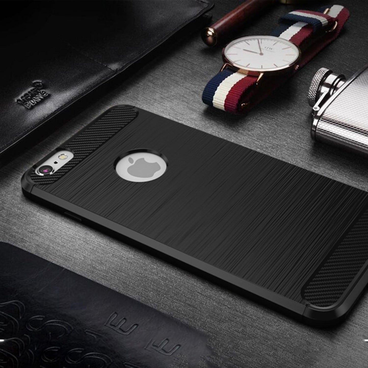 COVER CARBON LOOK per APPLE IPHONE 6 - 6S