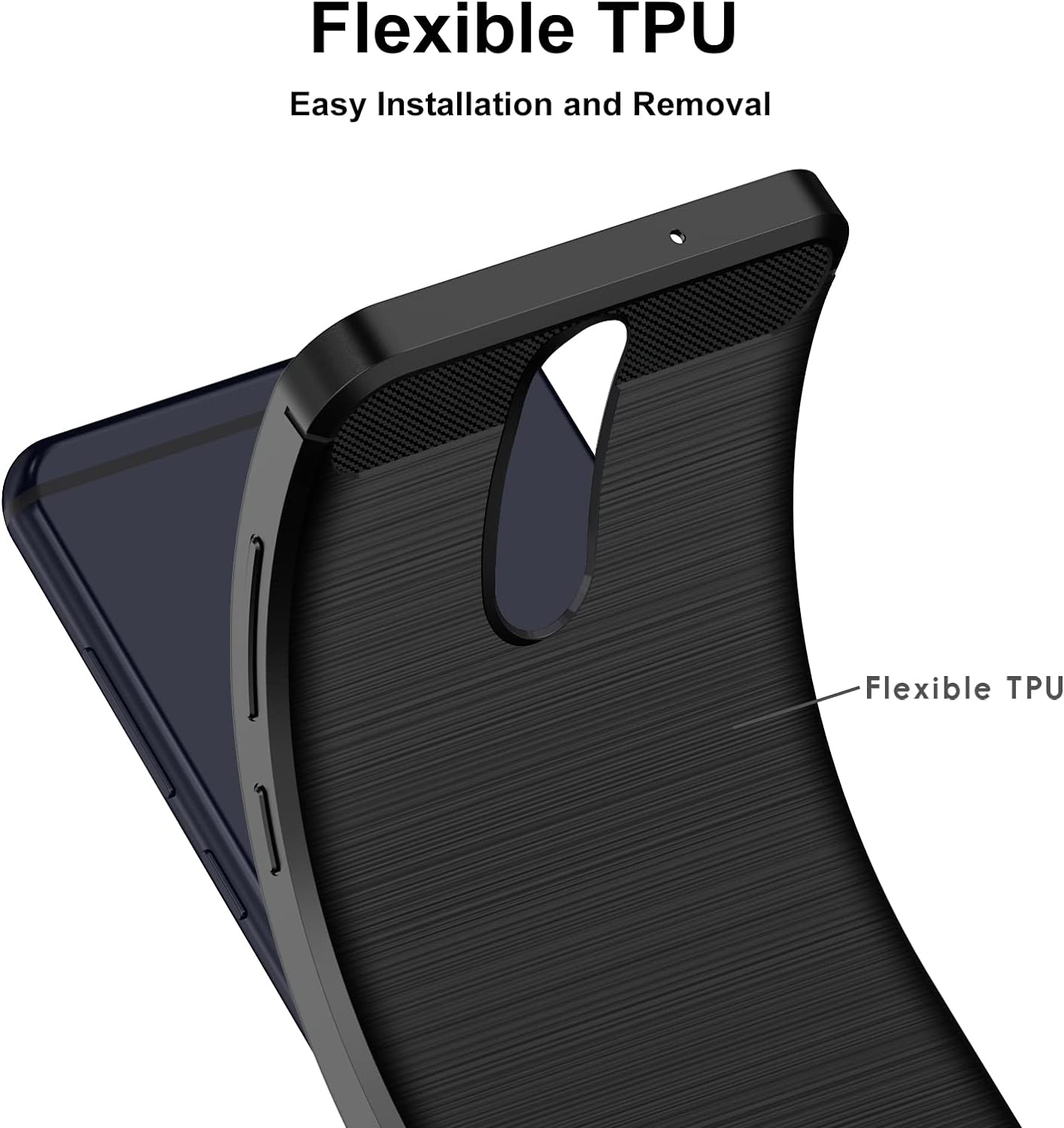 CARBON LOOK COVER for HUAWEI MATE 20 LITE