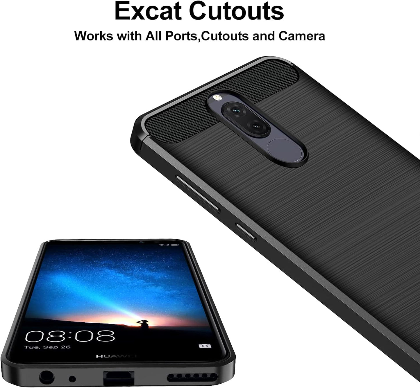 CARBON LOOK COVER for HUAWEI MATE 20 LITE