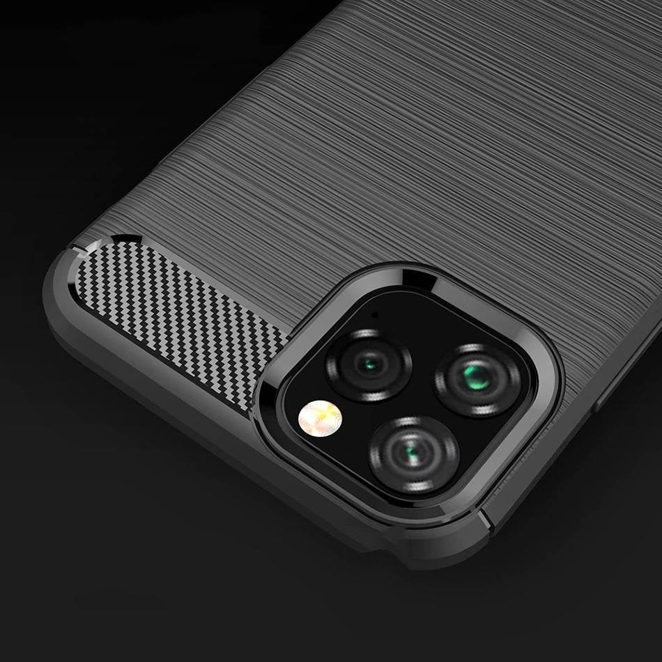 COVER CARBON LOOK per APPLE IPHONE 11 PRO MAX