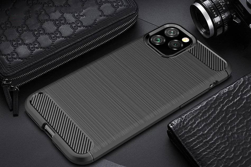 FUNDA CARBONO LOOK para APPLE IPHONE 11 PRO MAX