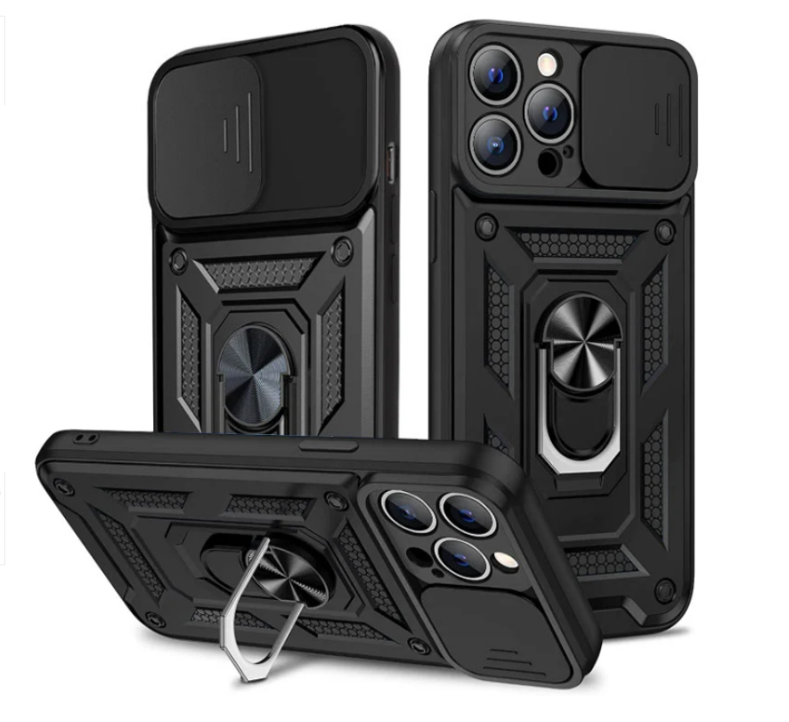 FUNDA SLIDE ARMOR COVER con ANILLO PARA APPLE IPHONE 13 PRO