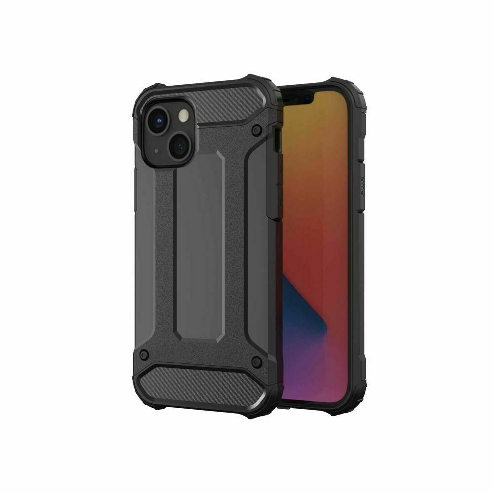 ARMORED COVER FOR IPHONE 13 - STRONG ARMORED BLACK COLOR