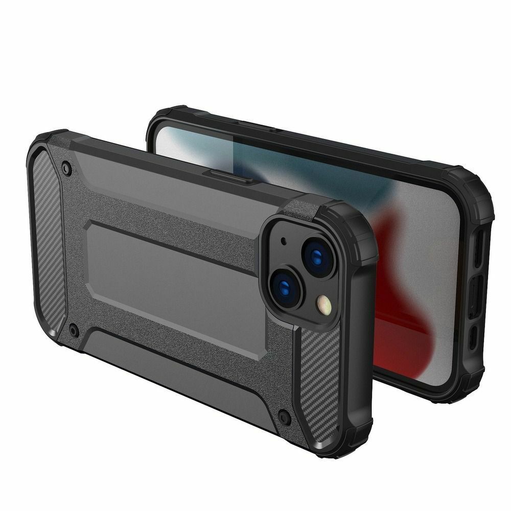 ARMORED COVER FOR IPHONE 13 - STRONG ARMORED BLACK COLOR