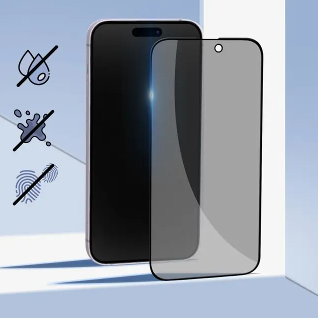 TEMPERED GLASS PRIVACY Screen Protector for APPLE IPHONE 14 PRO - FULL COVERAGE