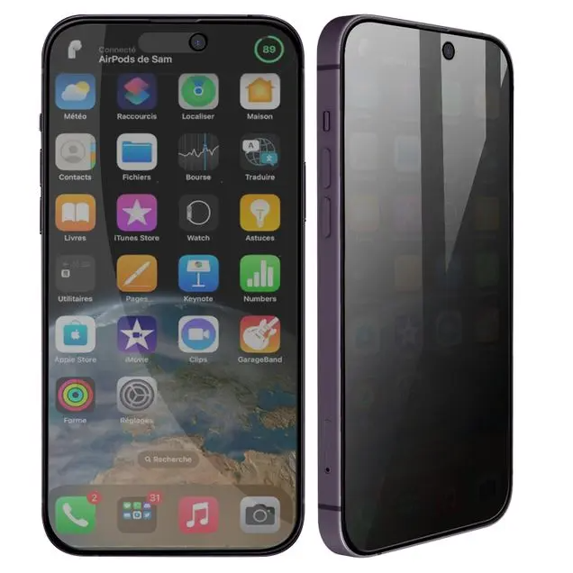 TEMPERED GLASS PRIVACY Screen Protector for APPLE IPHONE 14 PRO - FULL COVERAGE