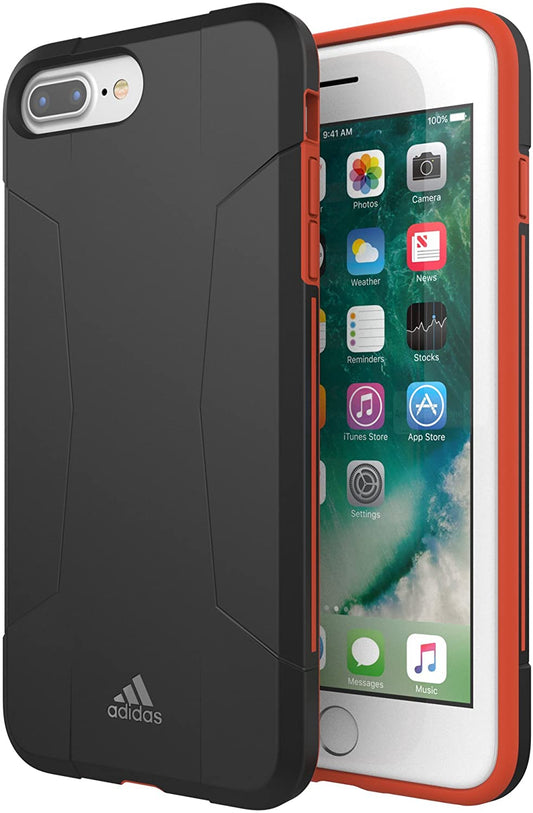 Custodia Cover ADIDAS per Apple iPhone 6 PLUS / 7 PLUS / 8 PLUS - NERO/ROSSO