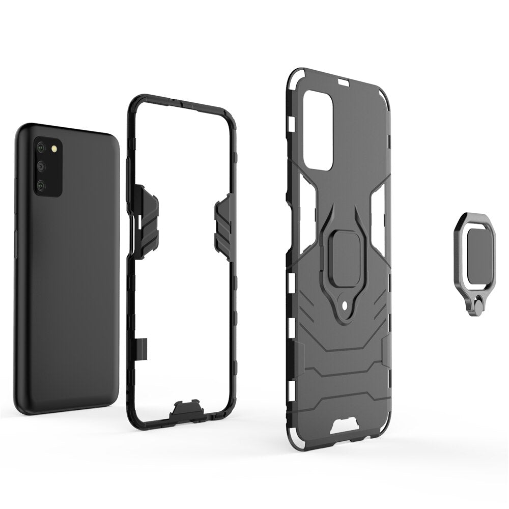 COVER DEFENDER ARMOR RING ANELLO PER SAMSUNG GALAXY A03s