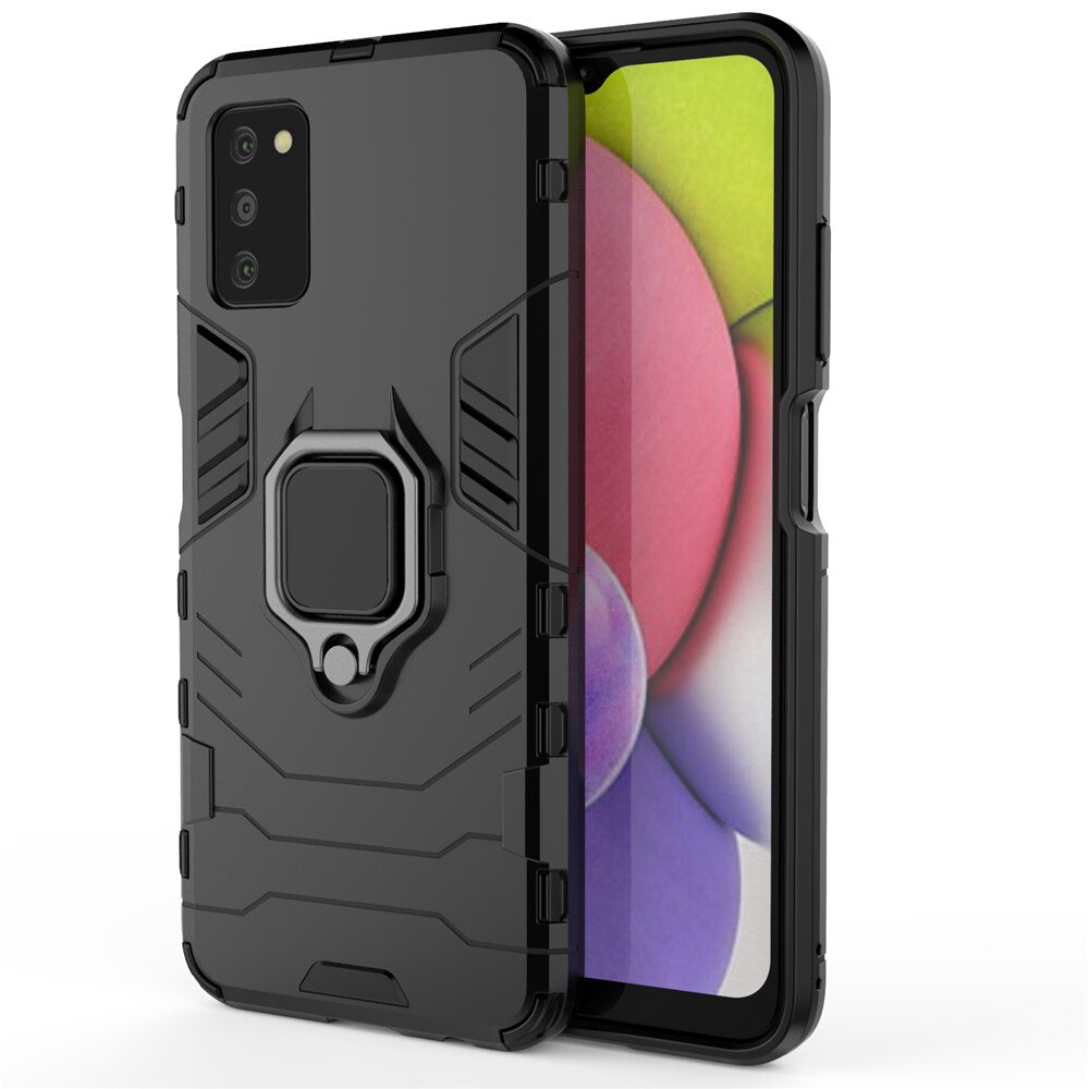 COVER DEFENDER ARMOR RING ANELLO PER SAMSUNG GALAXY A03s