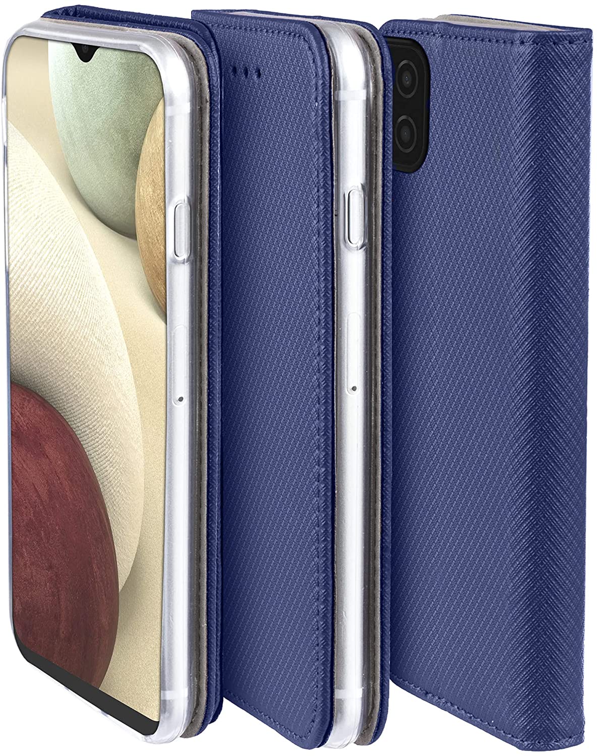 Funda tipo folleto Smart Magnet AZUL para Samsung Galaxy A12 