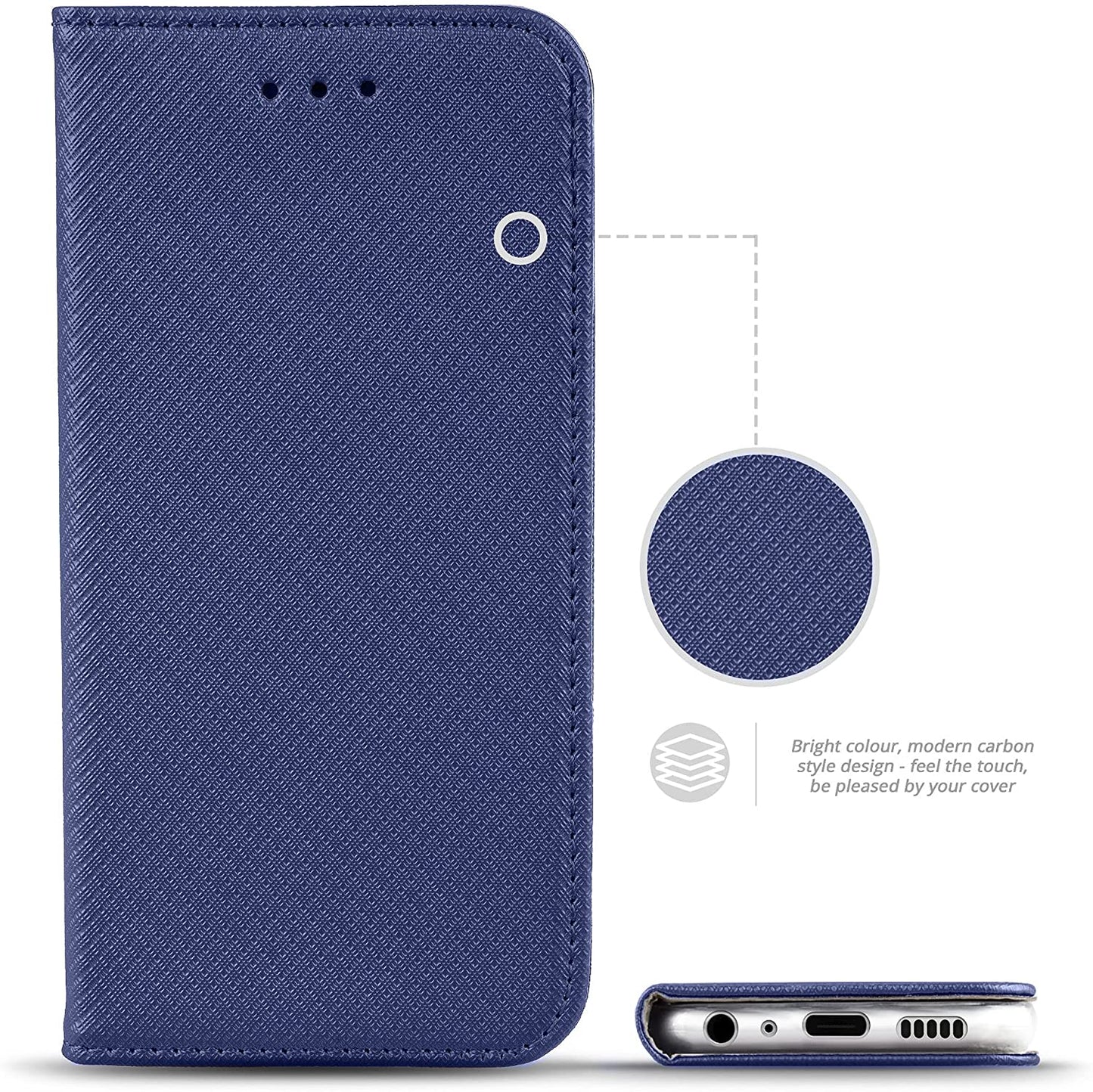 Funda tipo folleto Smart Magnet AZUL para Samsung Galaxy A12 