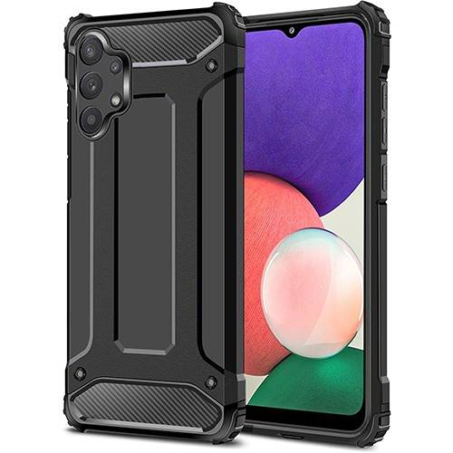 FUNDA BLINDADA PARA SAMSUNG GALAXY A13 4G - BRAZO RESISTENTE COLOR NEGRO