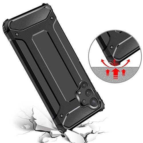 ARMORED COVER FOR SAMSUNG GALAXY A13 4G - STURDY ARMOR COLOR BLACK