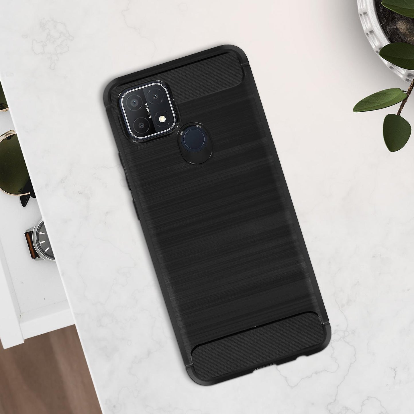 CARBON LOOK COVER for OPPO A15 / A15S