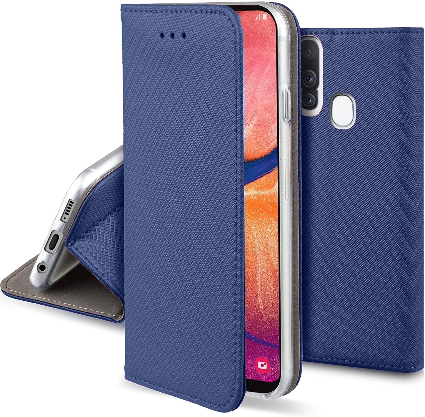 Smart Magnet booklet cover for Samsung Galaxy A20s BLUE 