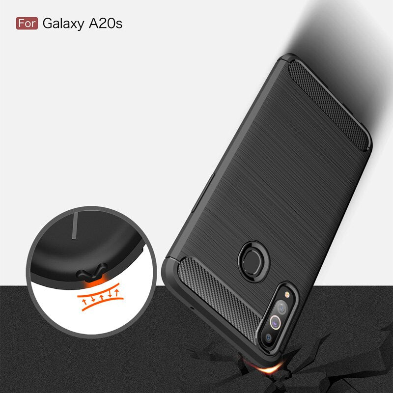 COVER CARBON LOOK per SAMSUNG GALAXY A20S