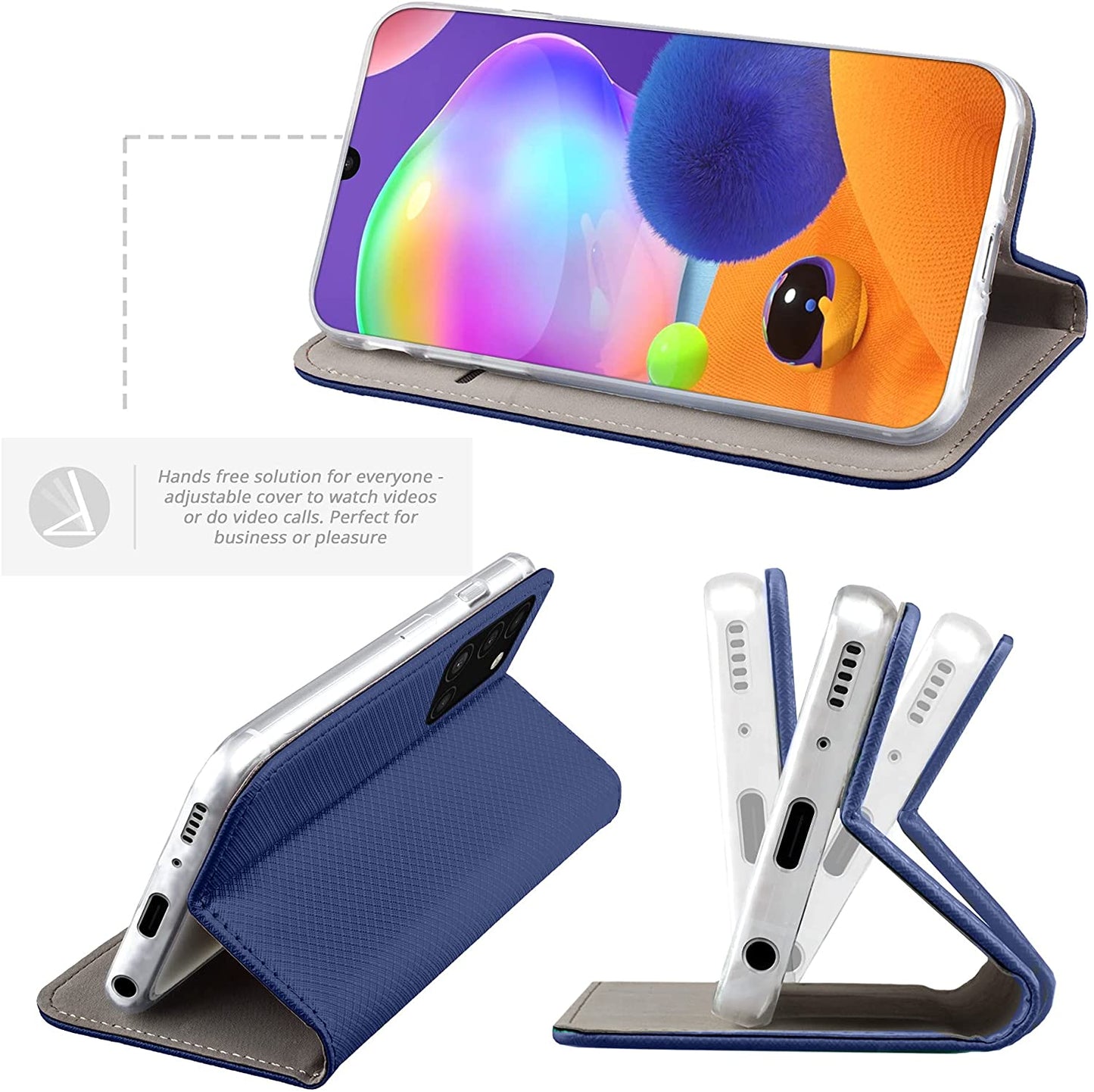 Funda tipo folleto Smart Magnet para Samsung Galaxy A31 AZUL 