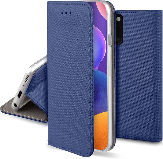 Cover libretto Smart Magnet per Samsung Galaxy A31 BLU