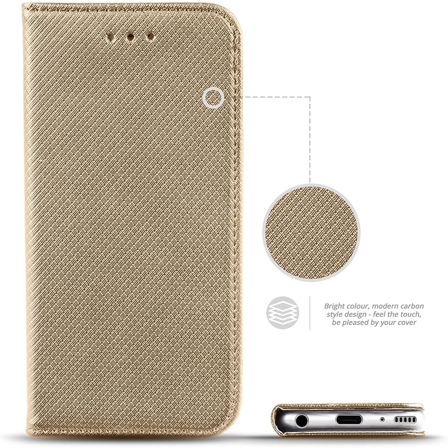 Smart Magnet booklet cover for Samsung Galaxy A31 GOLD 