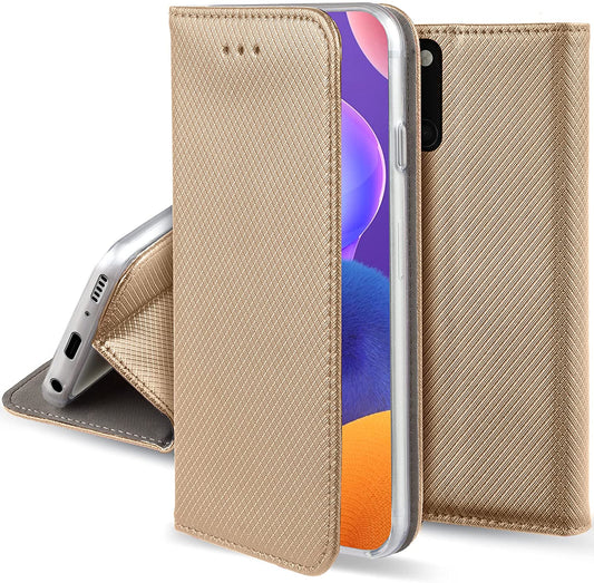 Cover libretto Smart Magnet per Samsung Galaxy A31 ORO