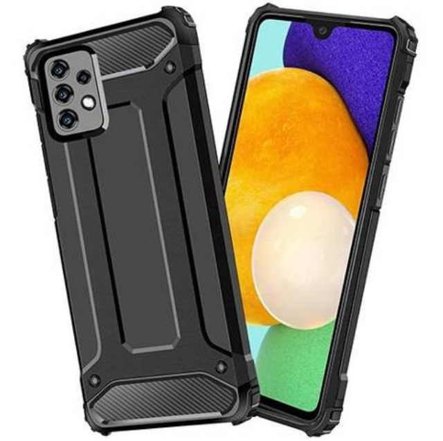 COVER ARMORED PER SAMSUNG GALAXY A23 4G / 5G - ROBUSTA ARMATURA COLORE NERO