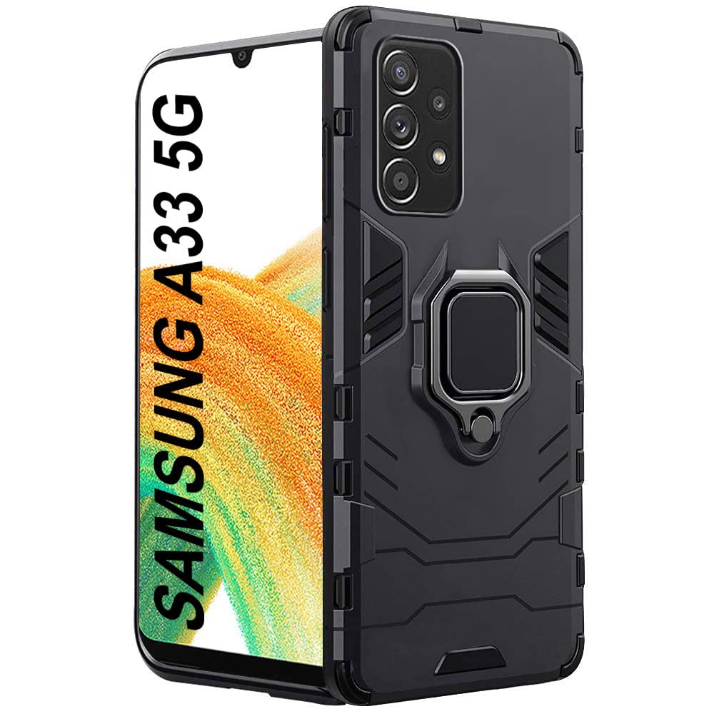 COVER DEFENDER ARMOR RING ANELLO PER SAMSUNG GALAXY A33 5G