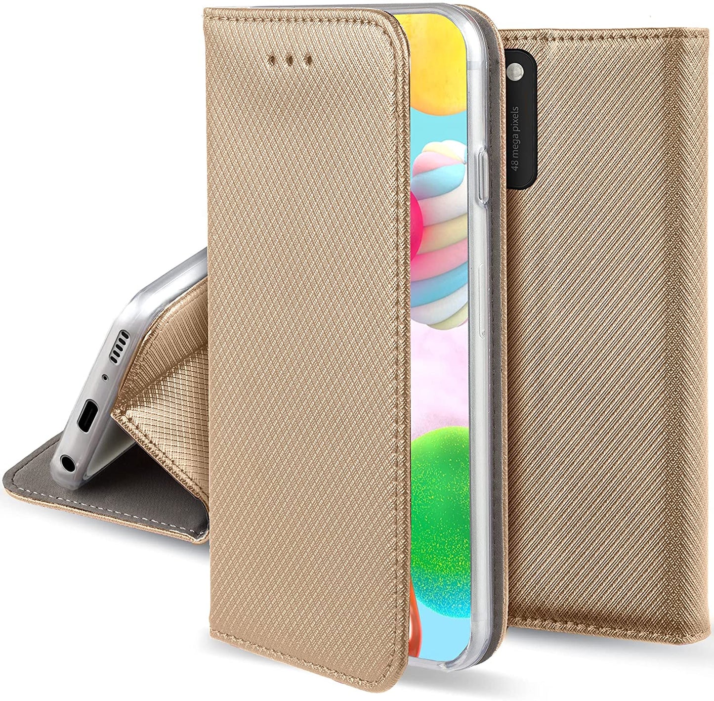 Smart Magnet booklet cover for Samsung Galaxy A41 GOLD 