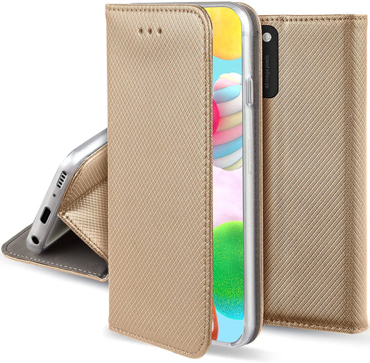 Cover libretto Smart Magnet per Samsung Galaxy A41 ORO