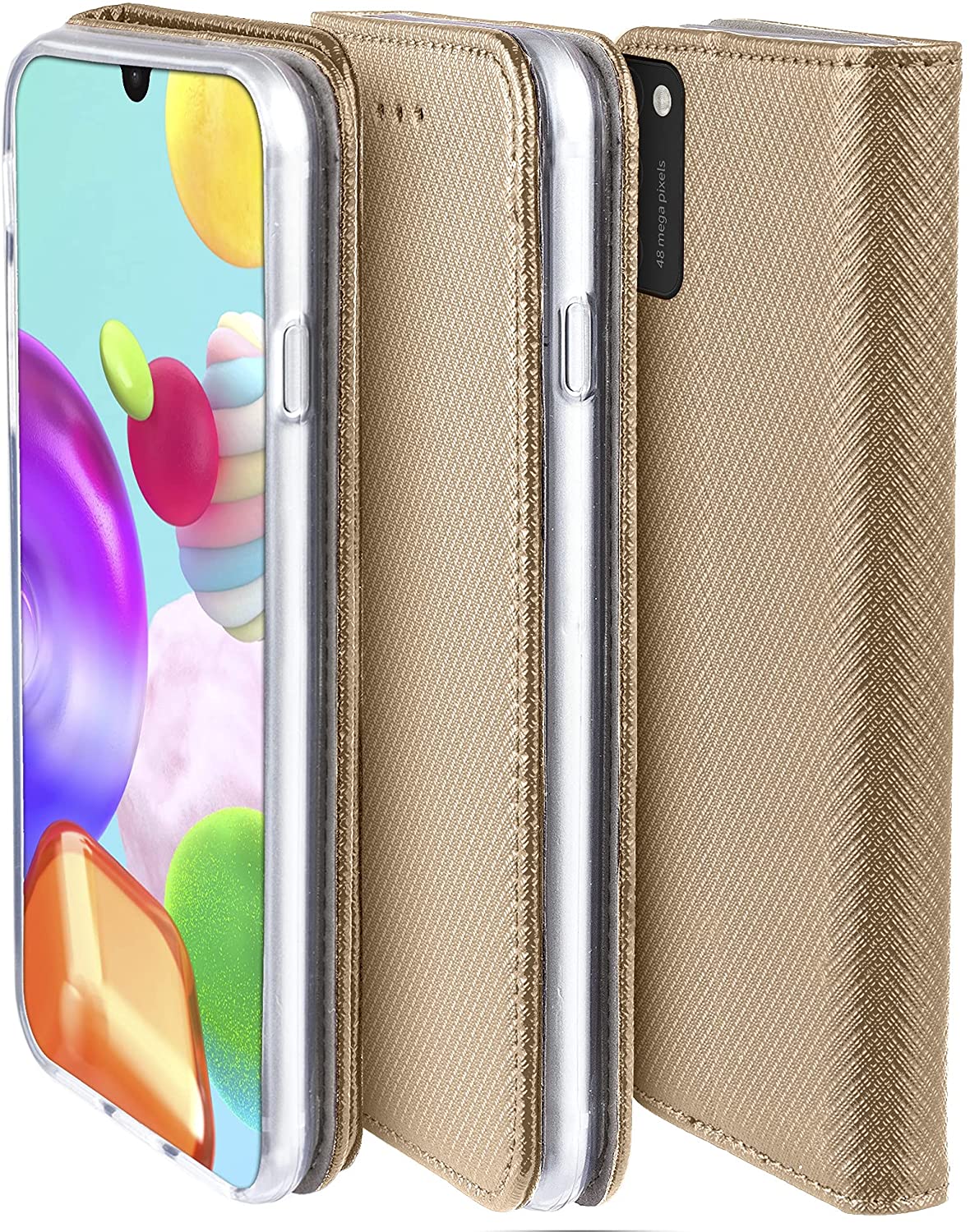 Funda tipo folleto Smart Magnet para Samsung Galaxy A41 GOLD 