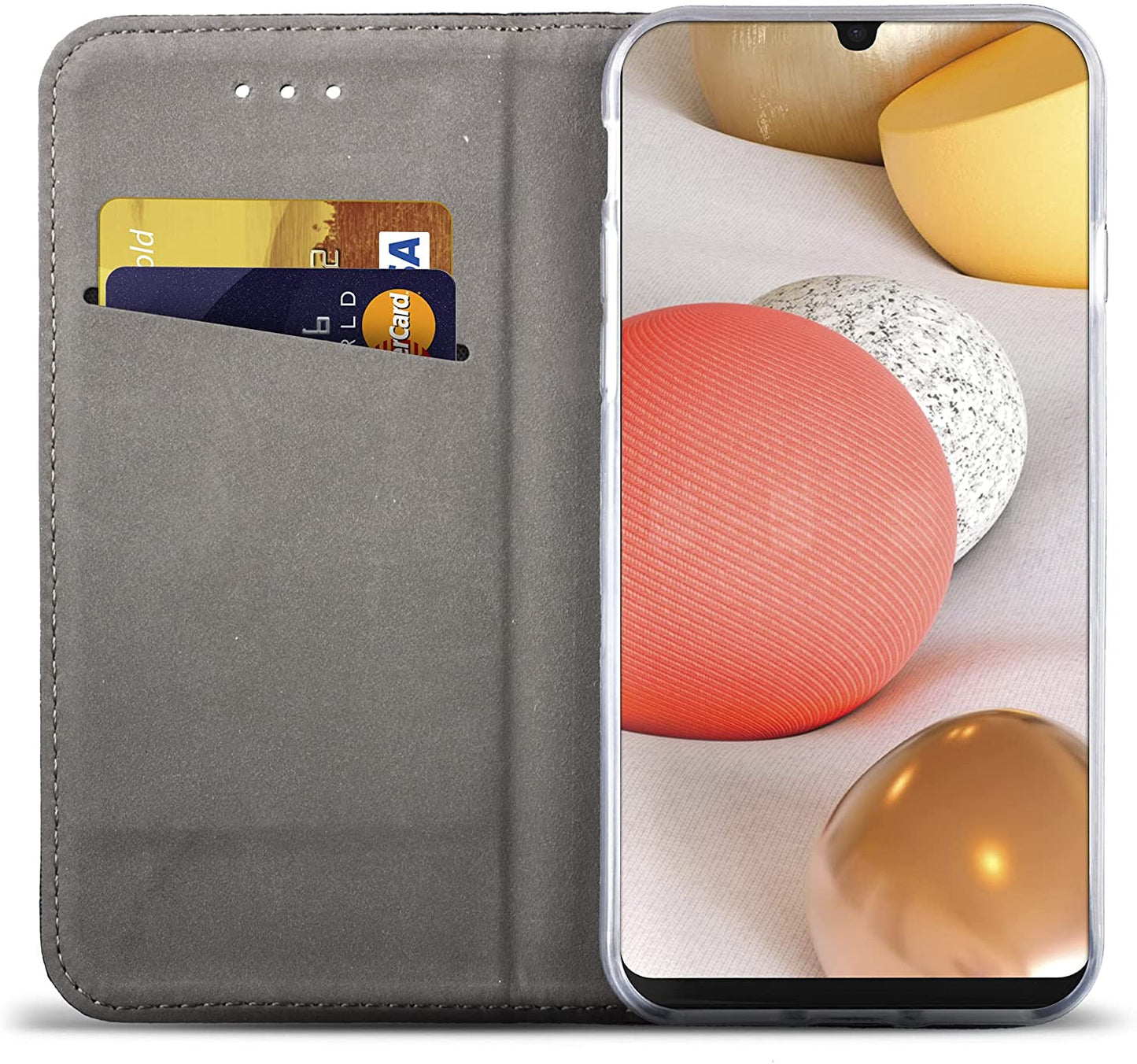 Cover libretto Smart Magnet per Samsung Galaxy A42 5G ORO