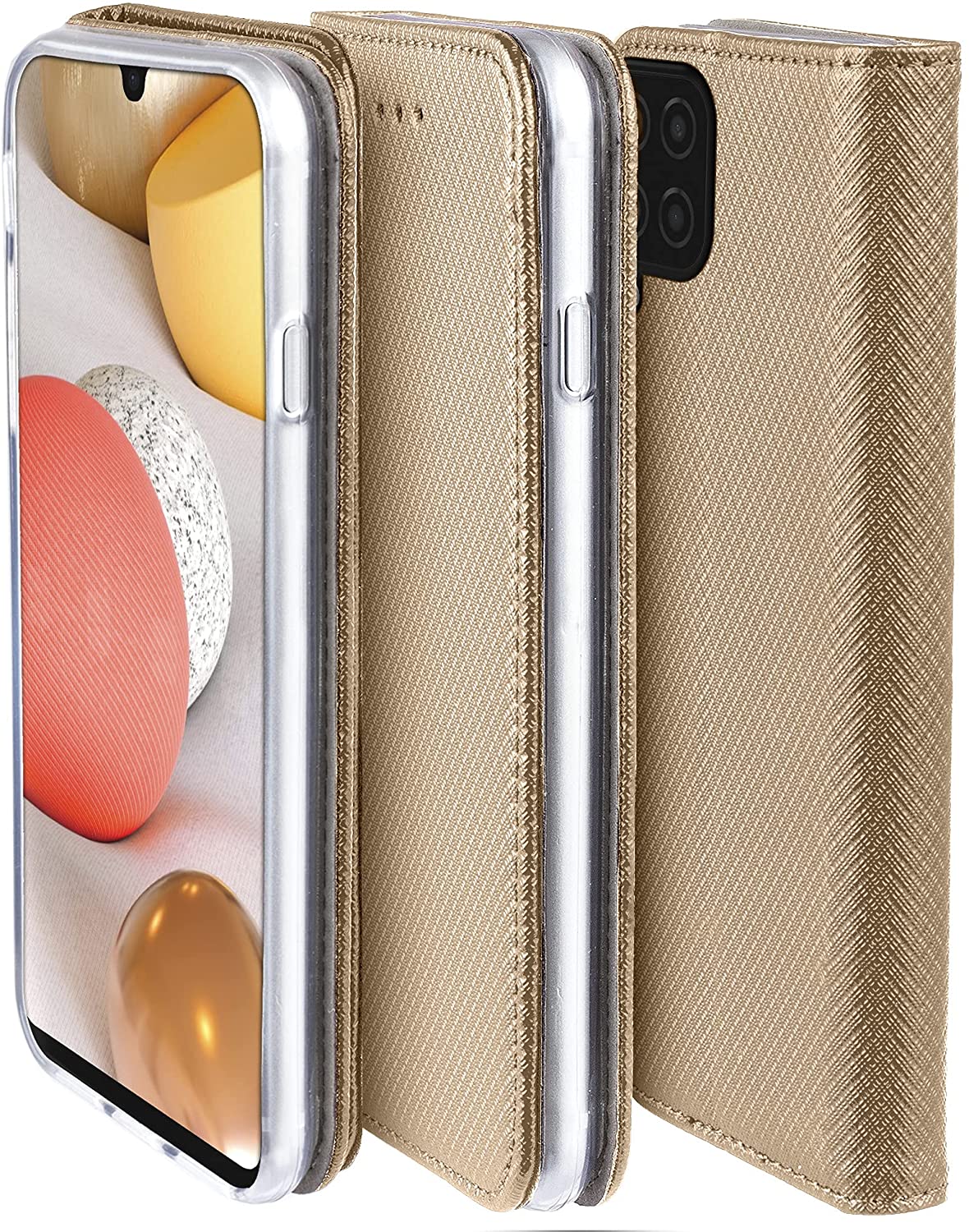 Cover libretto Smart Magnet per Samsung Galaxy A42 5G ORO