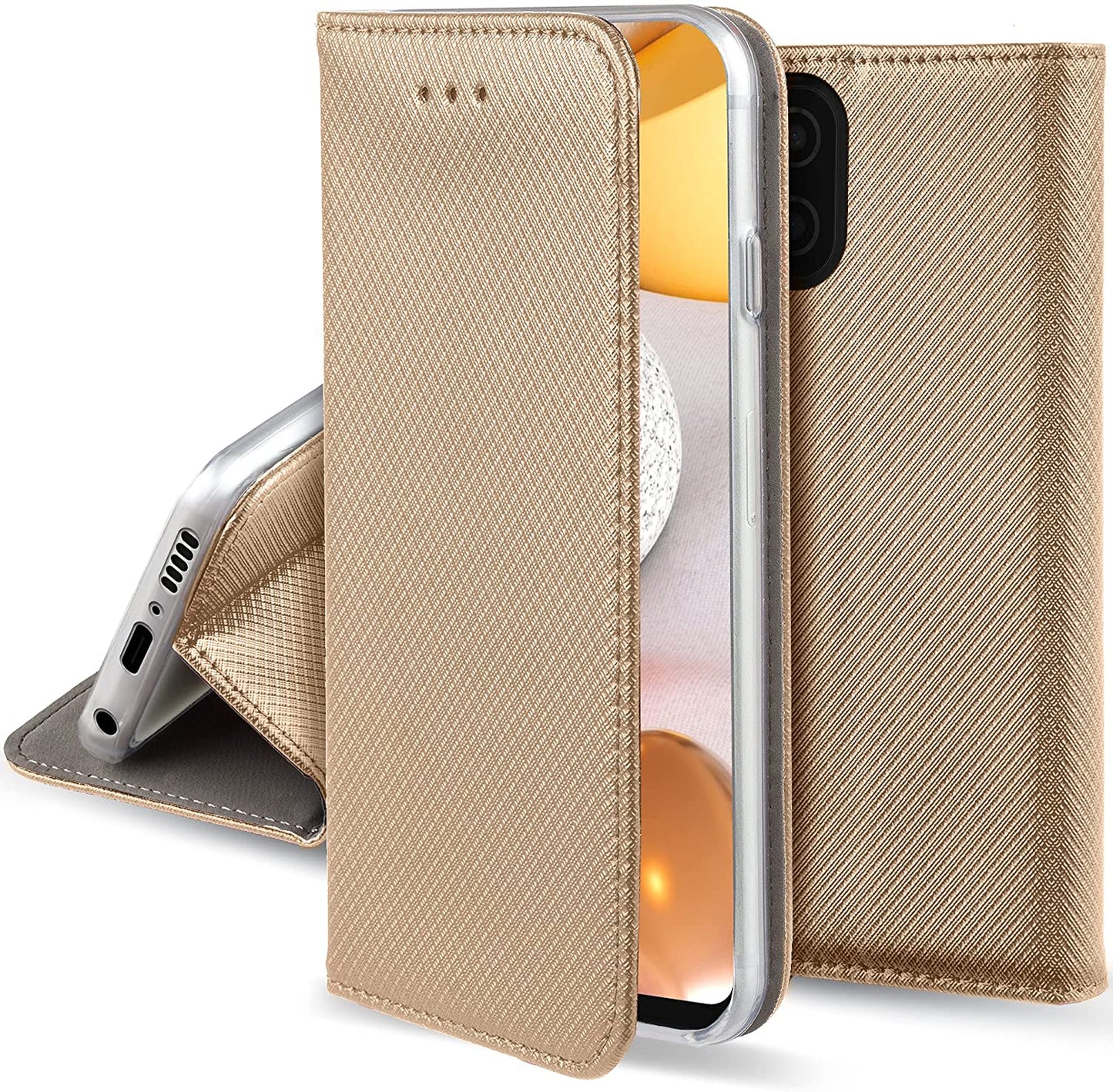 Cover libretto Smart Magnet per Samsung Galaxy A42 5G ORO