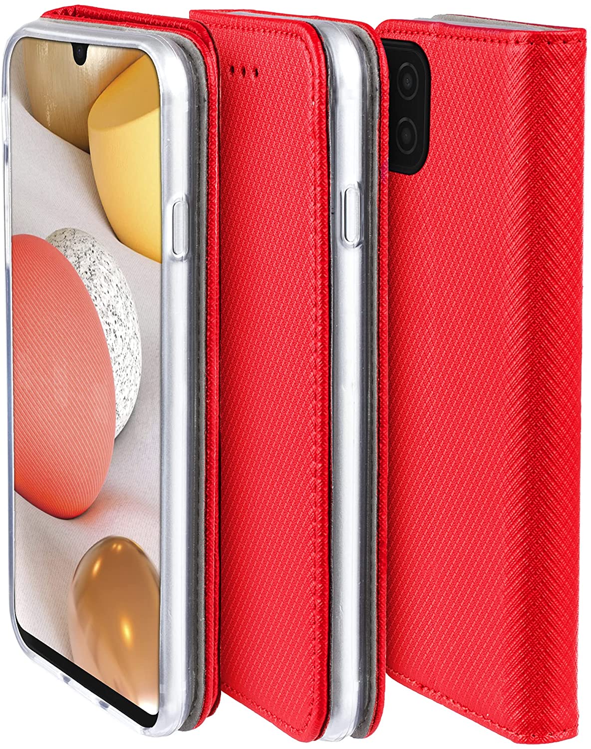 Funda tipo folleto Smart Magnet para Samsung Galaxy A42 5G ROJA 