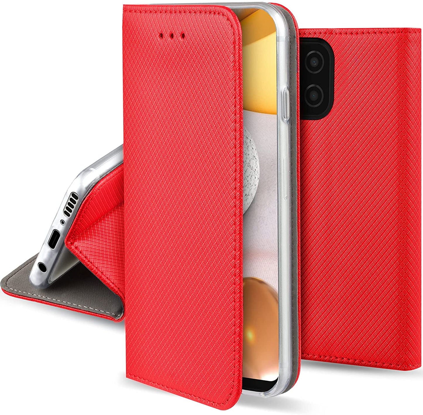 Smart Magnet booklet cover for Samsung Galaxy A42 5G RED 