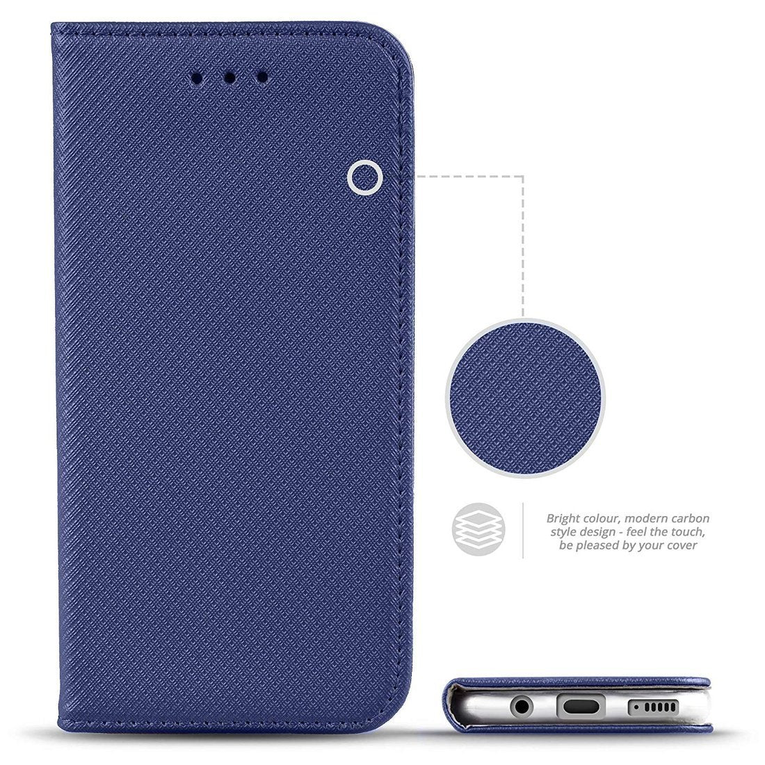 Cover libretto Smart Magnet per Samsung Galaxy A51 BLU