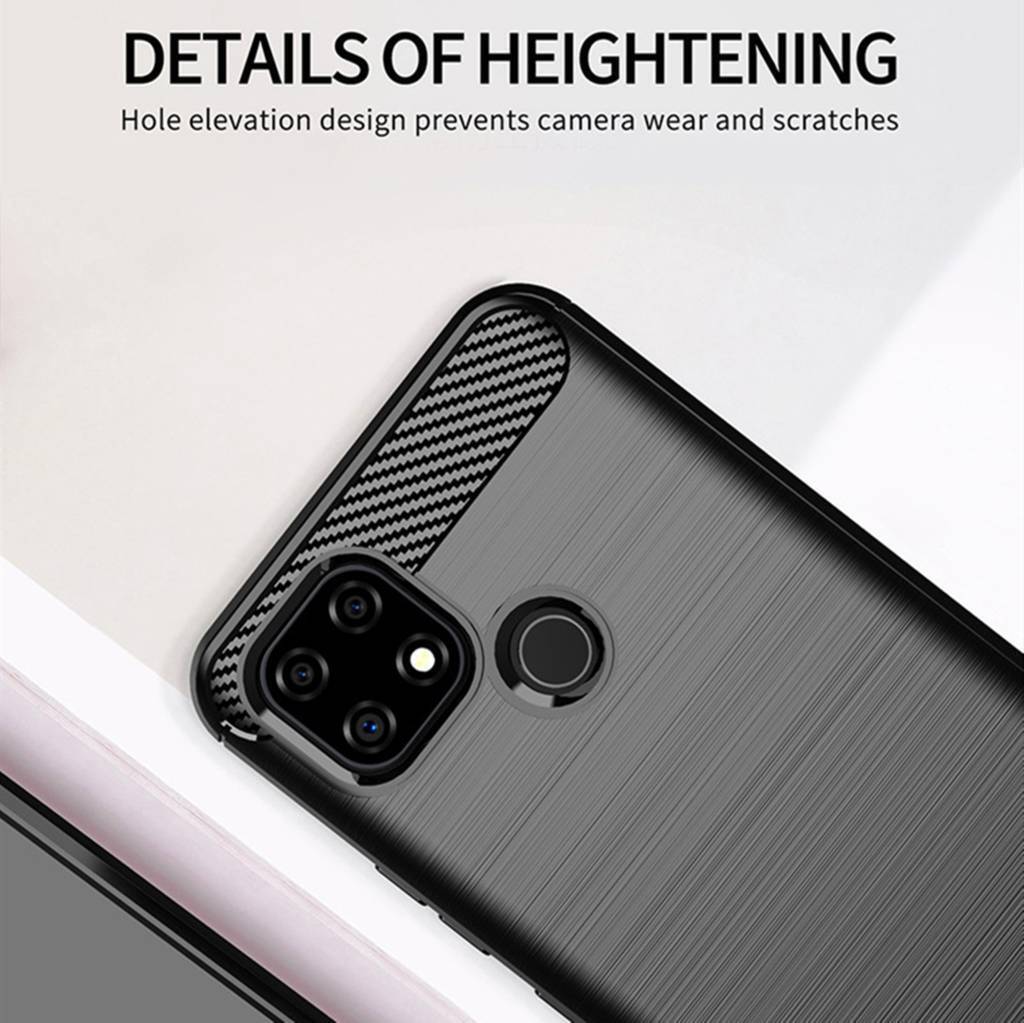 CARBON LOOK COVER for REALME C25Y