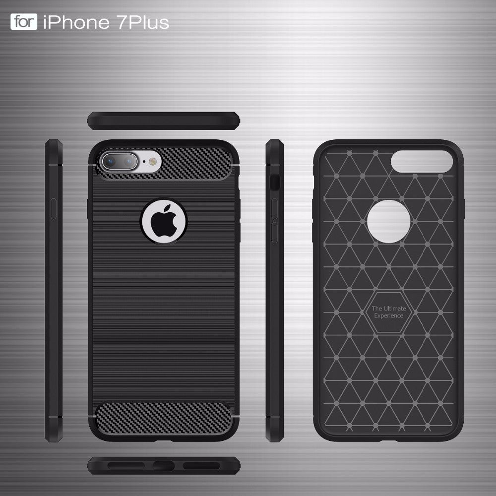 FUNDA CARBONO LOOK para APPLE IPHONE 7 PLUS / 8 PLUS