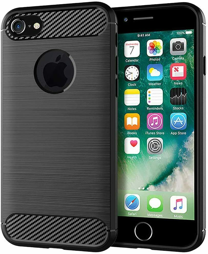 COVER CARBON LOOK per APPLE IPHONE 8