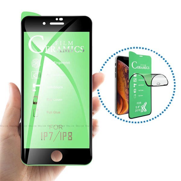 CERAMIC Glass Film for APPLE IPHONE 7 / 8 - FULL COVERAGE