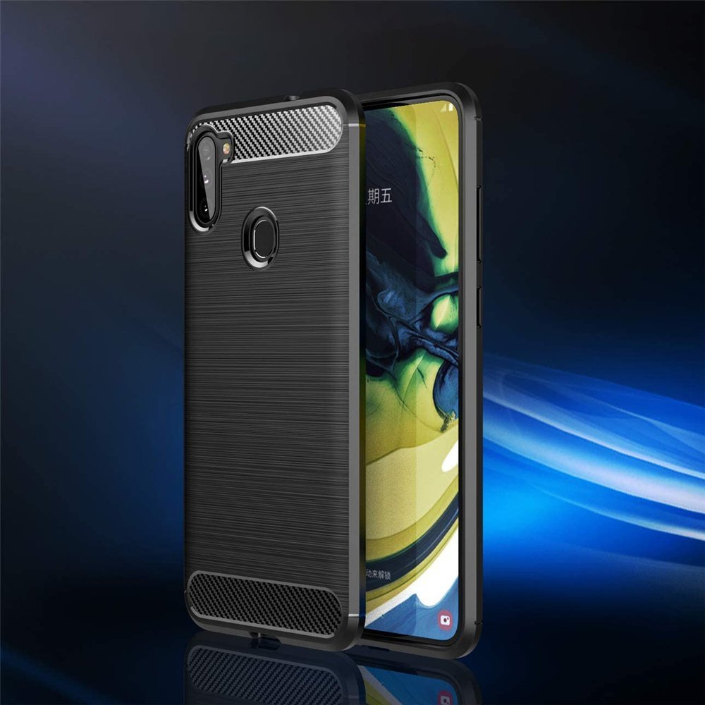 COVER CARBON LOOK per SAMSUNG GALAXY M11