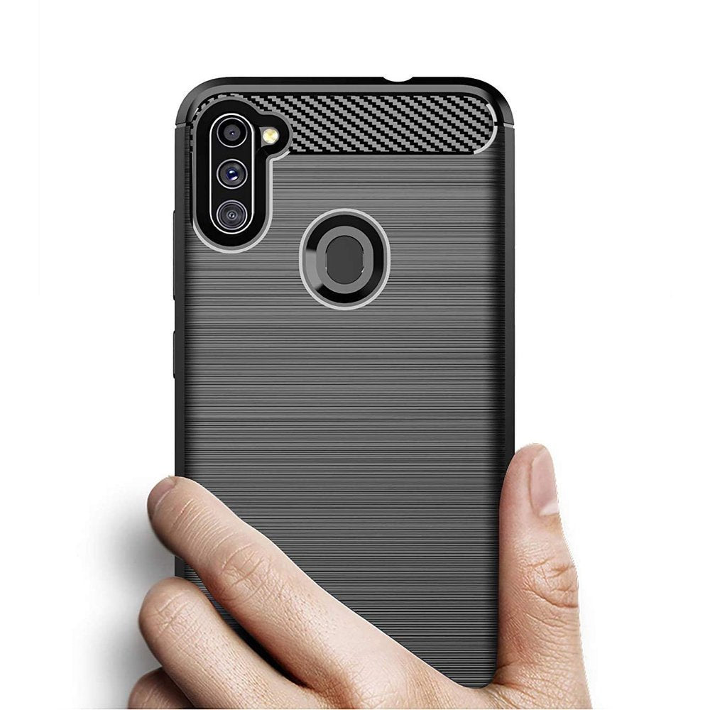 COVER CARBON LOOK per SAMSUNG GALAXY M11