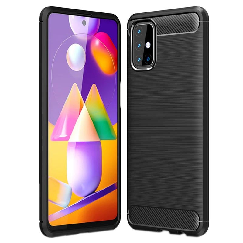 COVER CARBON LOOK per SAMSUNG GALAXY M31s