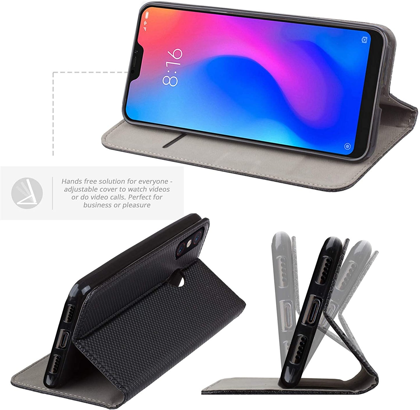 Smart Magnet book cover for XIAOMI Mi A2 LITE 