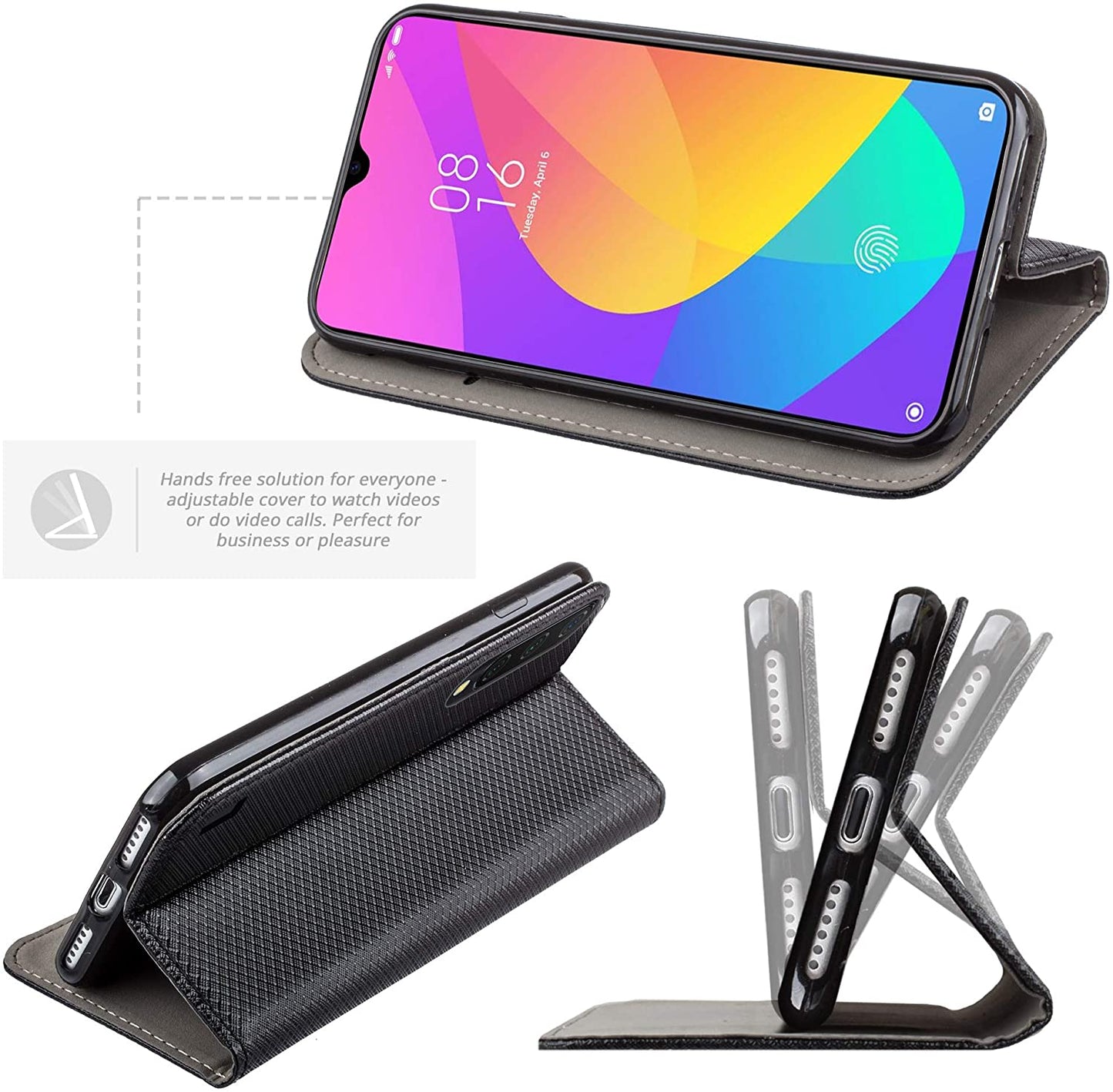 Smart Magnet book cover for XIAOMI Mi A3 