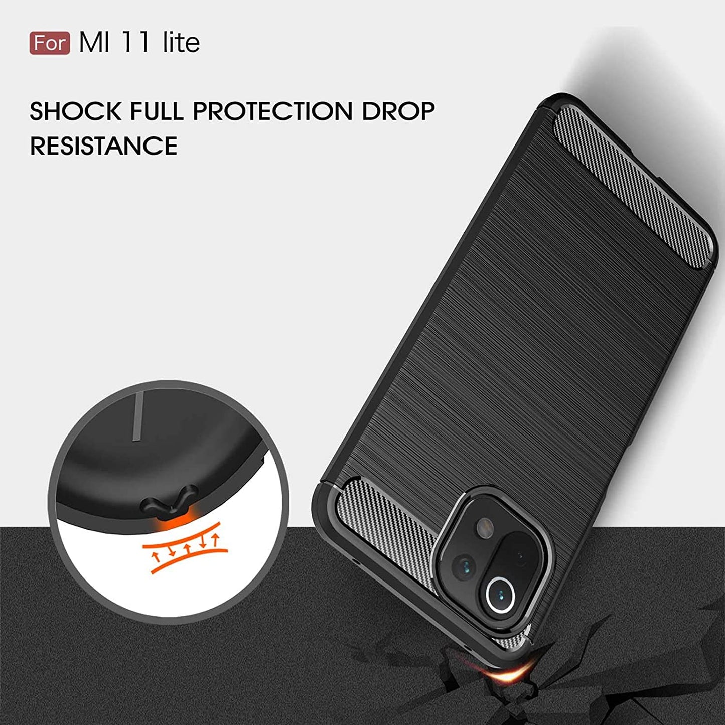 CARBON LOOK COVER for XIAOMI Mi 11 LITE 4G / 5G