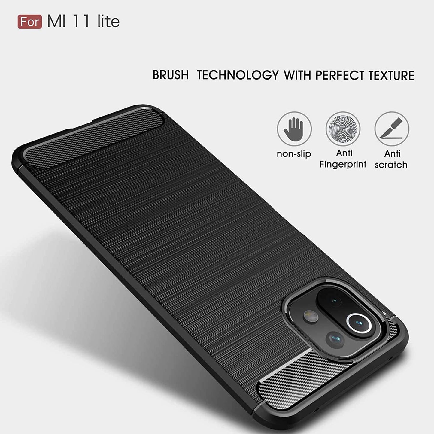 CARBON LOOK COVER for XIAOMI Mi 11 LITE 4G / 5G